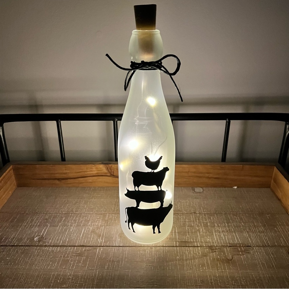 Farmhouse Bottle Light - Picture 3 of 4